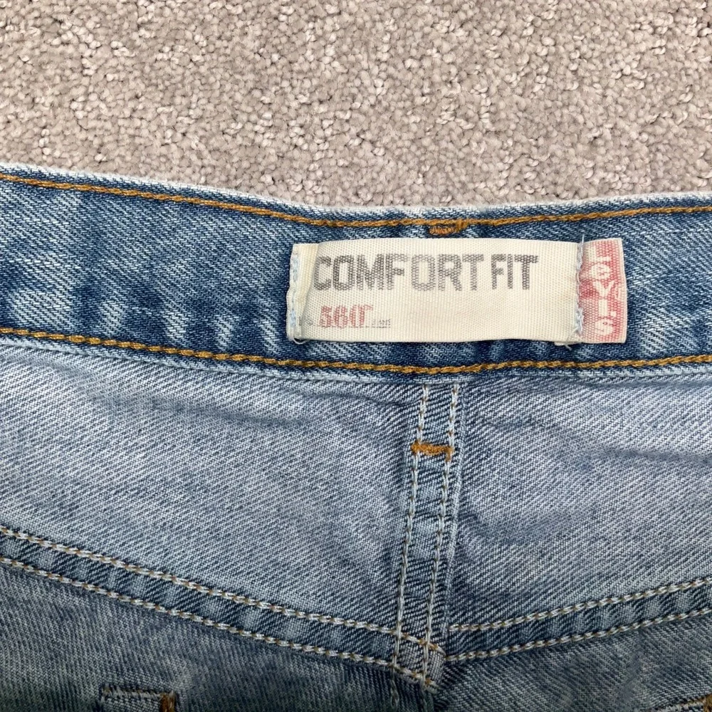 Levis 560  Jeans Mens 38W‎ 31L Blue Fade Comfort Fit Baggy Tapered Leg Denim